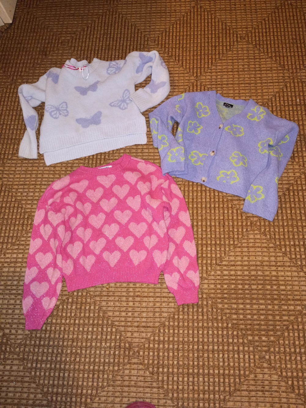 Old Navy Pink Heart Sweater - Pink & Light Pink